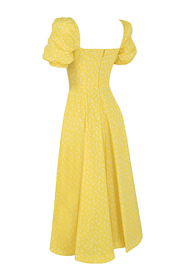 Aviana - Vestido de Mangas Abullonadas Bloom